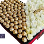 Chocolate White Roses - Image 2
