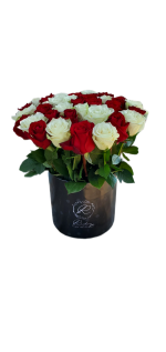 ⁦جوري أحمر وأبيض  / صندوق أسود⁩ - الصورة ⁦2⁩