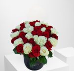 ⁦جوري أحمر وأبيض  / صندوق أسود⁩ - الصورة ⁦3⁩