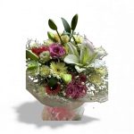 Elegance Lily & Pink Rose Bouquet - Image 2