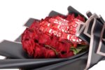 Red roses and KitKat chocolate bouquet – luxury romantic gift