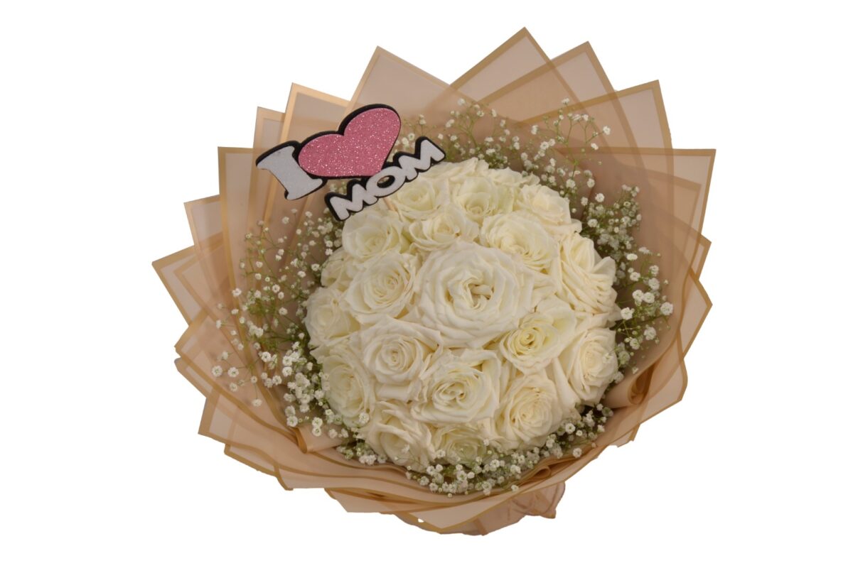 Luxury White Roses Bouquet for Mother’s Day – 30 Roses | Reihan Floral - Image 2